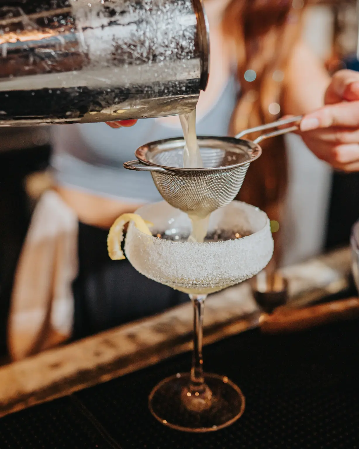 Cocktail class at the distillery tasting room