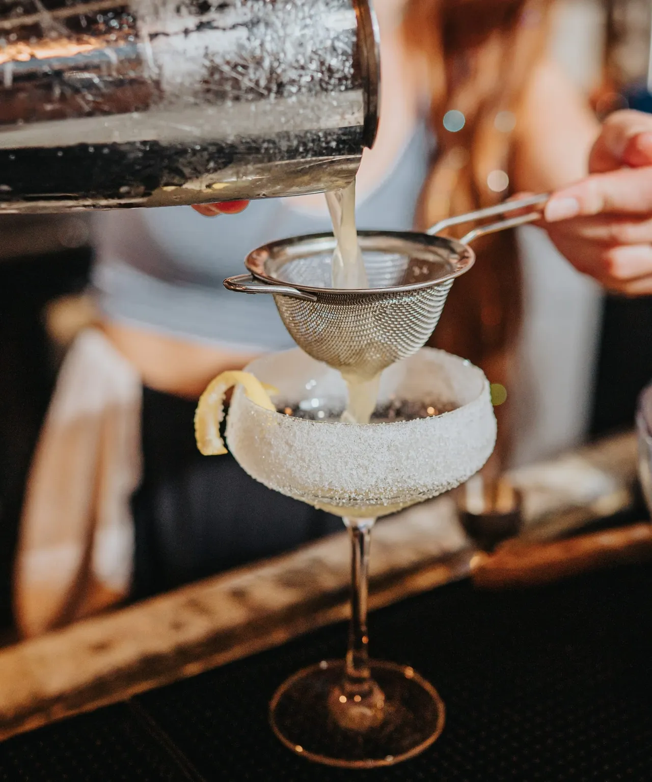 Cocktail class at the distillery tasting room